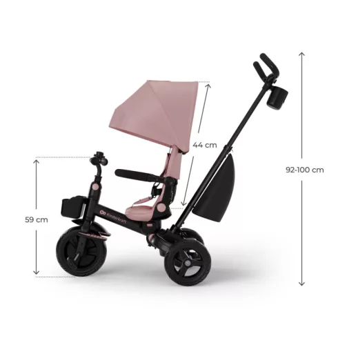 KINDERKRAFT Aveo 2 Plus Tricikli - Rózsaszín 