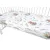 Baby Shop pamut,gumis lepedő 70*140 cm  - Lulu Natural menta