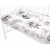 Baby Shop pamut,gumis lepedő 70*140 cm - felhőn alvó állatok rózsaszín 