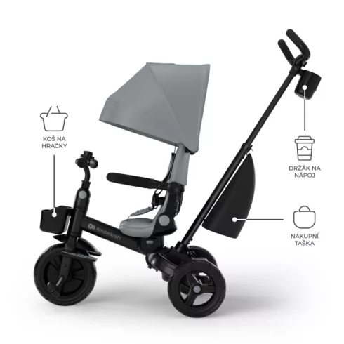 KINDERKRAFT Aveo 2 Plus Tricikli - Szürke