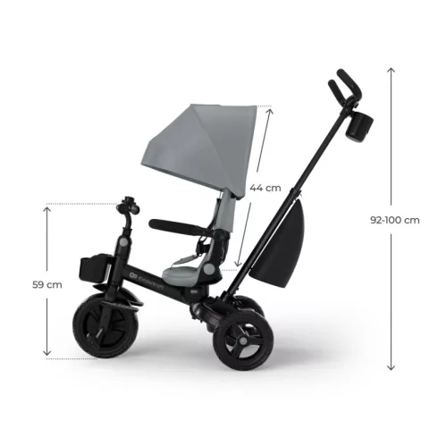 KINDERKRAFT Aveo 2 Plus Tricikli - Szürke