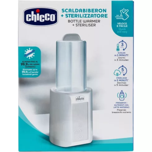 Chicco Cumisüveg-melegítő sterilizálóval
elektromos 0h +