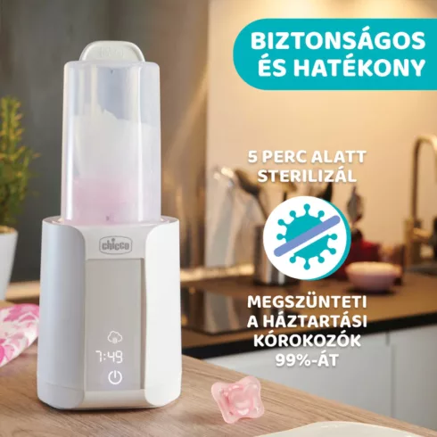 Chicco Cumisüveg-melegítő sterilizálóval
elektromos 0h +