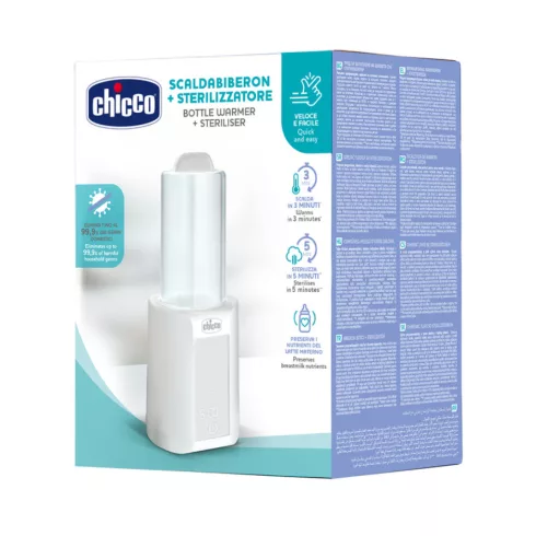 Chicco Cumisüveg-melegítő sterilizálóval
elektromos 0h +