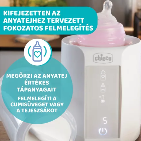 Chicco Cumisüveg-melegítő sterilizálóval
elektromos 0h +