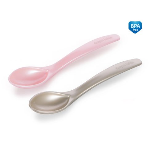 Canpol műanyag kanál 2 db-os 4+ rózsaszín