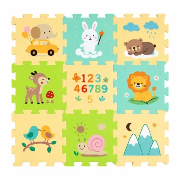 P & M Nexli Összeilleszthető puzzle 9 db - Forest Friends