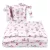 Baby Shop 3 részes ágynemű garnitúra - rózsaszín róka és nyuszi 