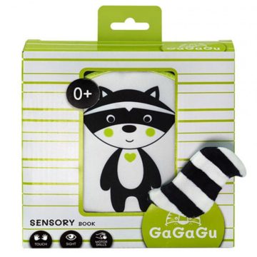   Mosómedve fejlesztő kétoldalas puha könyv - fekete/fehér 