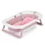 Chipolino Isla összecsukható kád hálós babatartóval 81 cm - Pink