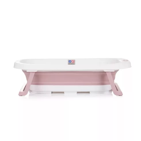 Chipolino Isla összecsukható kád hálós babatartóval 81 cm - Pink