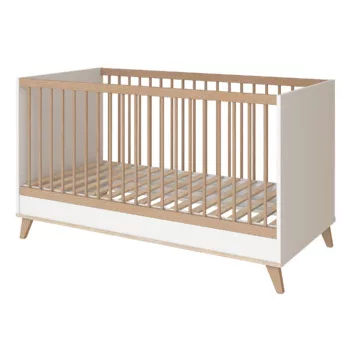 FLIP White & Oak átalakítható 140-es babaágy