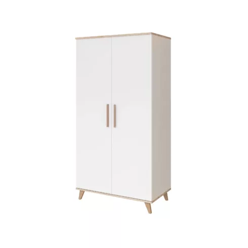 FLIP White & Oak 2 osztású szekrény