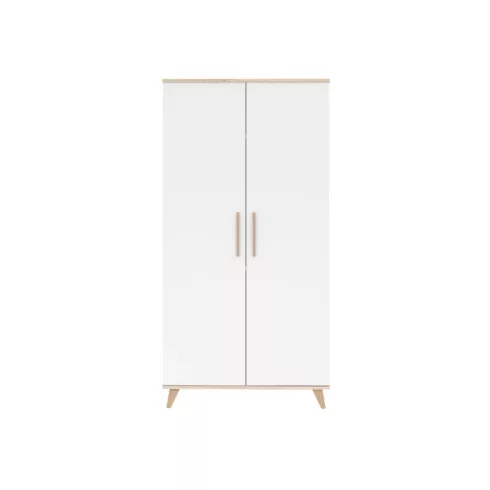 FLIP White & Oak 2 osztású szekrény
