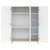 FLIP White & Oak 3 osztású szekrény