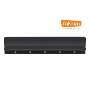   Faktum Colette Antracit falipolc - Antracit szürke/Sonoma tölgy 