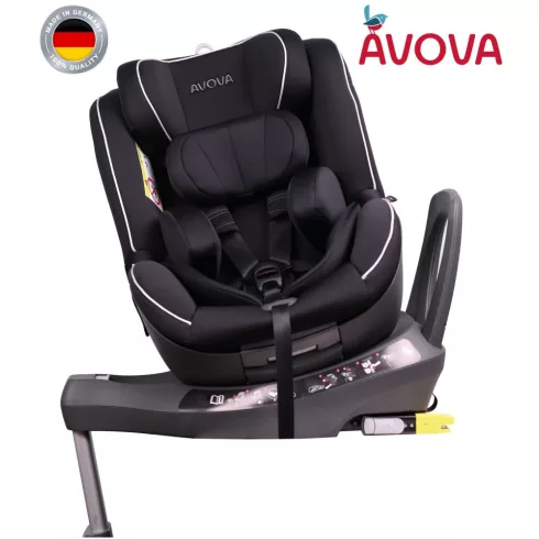 Avova Sperber-Fix I-Size 360° biztonsági gyerekülés 40-105 cm - Pearl black 