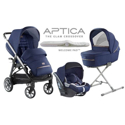 Inglesina Aptica Quattro 4in1 babakocsi szett I-Size Darwin hordozóval - College Blue