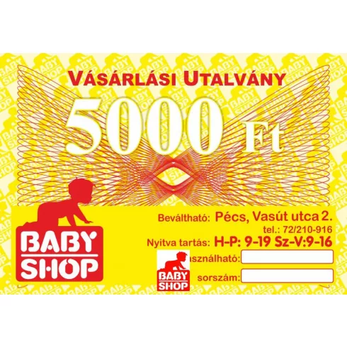Ajándékutalvány 5000 Ft