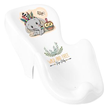 Tega Baby babatartó kádba Wild & Free - elefánt fehér