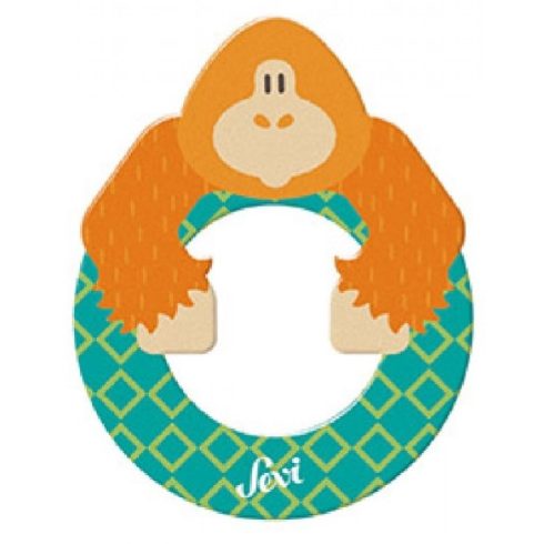 Sevi Fa betű állatos - O türkiz kék