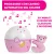 Chicco NEXT2 STARS babaágyra rögzíthető projektor plüss macival - rózsaszín