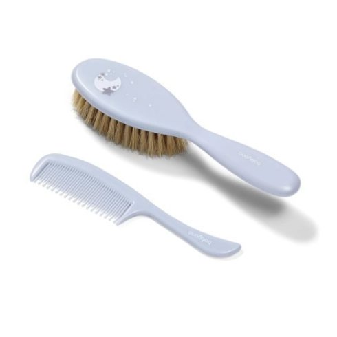 BabyOno hajkefe + fésű szett - szürke 