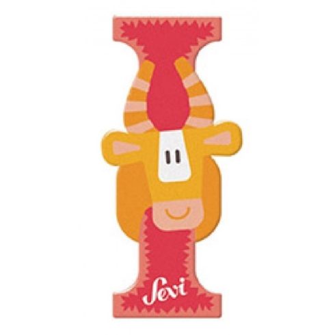 Sevi Fa betű állatos - I  piros