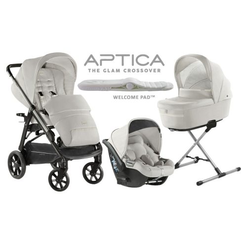 Inglesina Aptica Quattro 4in1 babakocsi szett I-Size Darwin hordozóval - Iceberg Grey