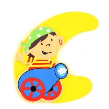 Fa betű C - sárga kalóz