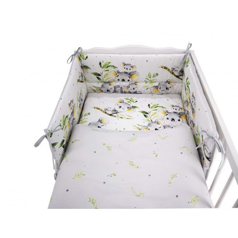 Baby Shop 5 részes babaágynemű - szürke koala maci