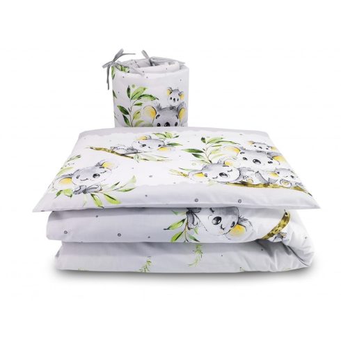Baby Shop 5 részes babaágynemű - szürke koala maci