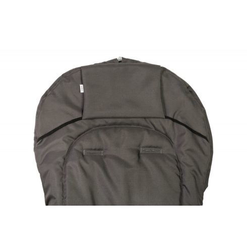 Polár bundazsák babakocsiba - grafit szürke