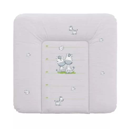 Ceba Baby puha pelenkázó lap 75*72 cm - szürke zebra