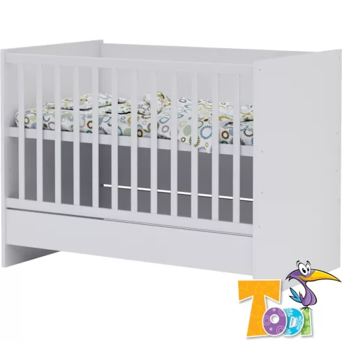 Todi White Bunny babaszoba  - erezett fehér /magasfényű fehér