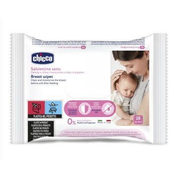   Chicco melltörlőkendő szoptatás előtt -és után - 16 db
