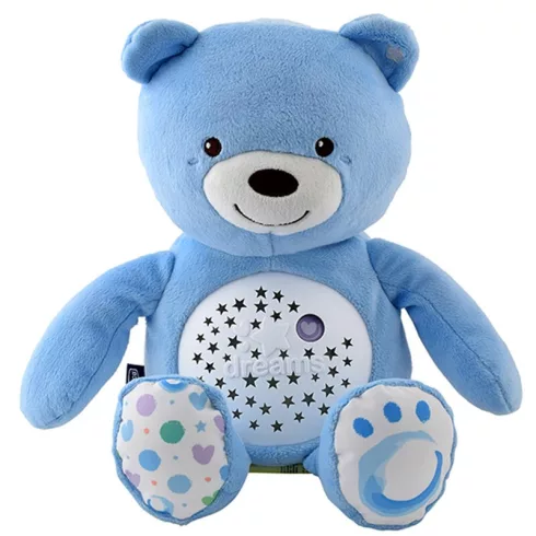 Chicco Baby Bear plüss maci projektor kék 