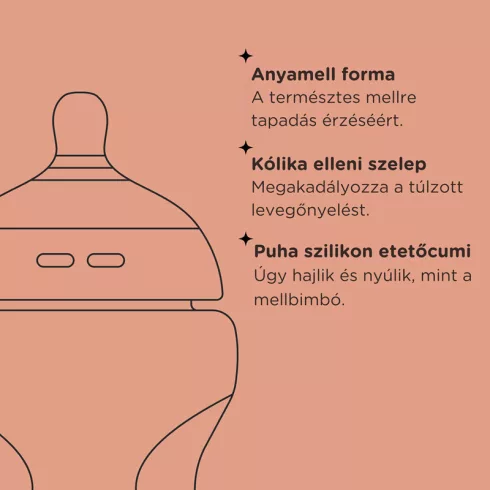 Tommee Tippee Closer To Nature 2*260ml cumisüveg - 0+