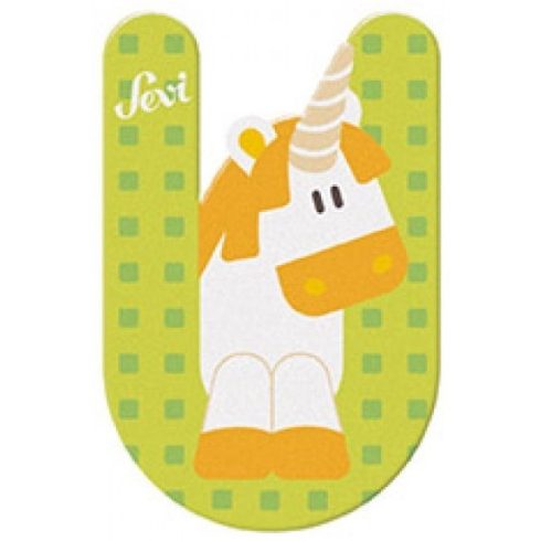 Sevi Fa betű állatos - U zöld