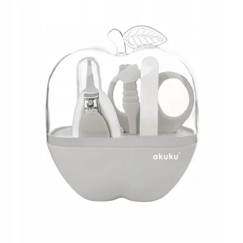 Akuku baba manikűrkészlet -  Apple szürke
