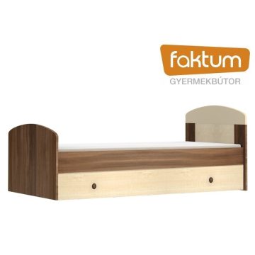   Faktum Makaó 160-as ifjúsági ágy + ágyneműtartó - szilva/juhar