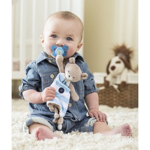 Chicco Pocket Friend szundikendő cumitartópánttal -  rózsaszín