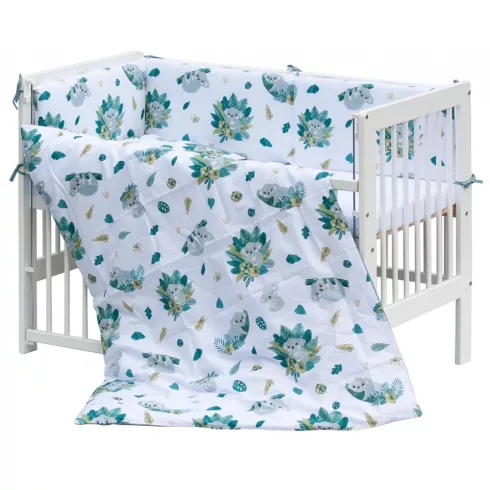 Baby Shop 5 részes babaágynemű - zöld koala maci 