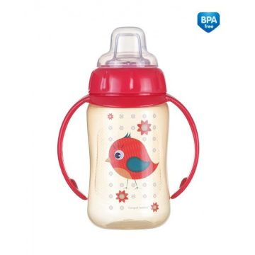   Canpol Trainig Cup Silicone cseppmentes itatópohár 320 ml Madárka