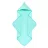 Kapucnis fürdőlepedő 80*80 cm - bárány türkiz