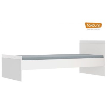   Faktum Alda Jégfehér 90X200-as ifjúsági ágy - Fehér / magasfényű fehér 