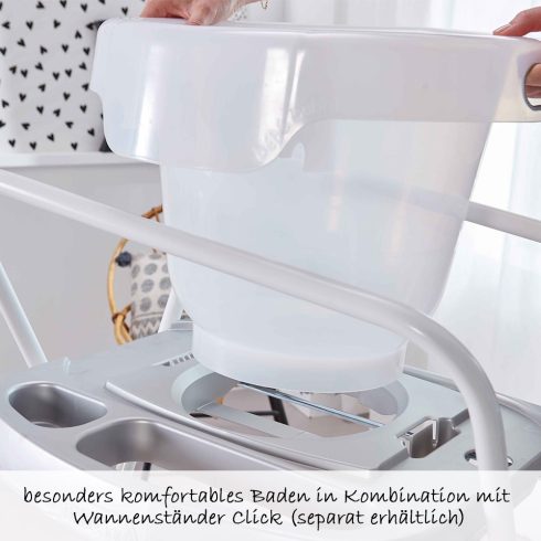 Fürdető vödör  +  Bébé-Jou kádállvány - Sky Green