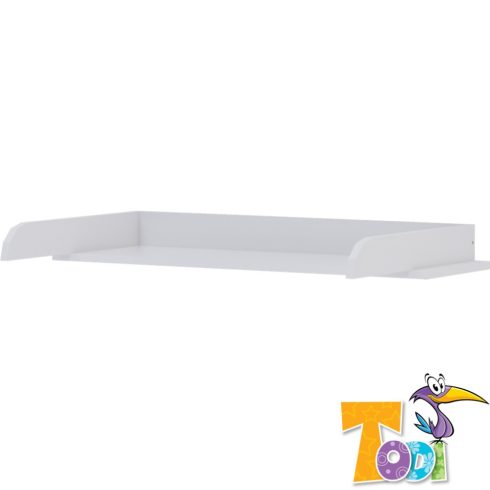 Todi White Bunny  pelenkázó toldalék 3 fiókos komódhoz - erezett fehér