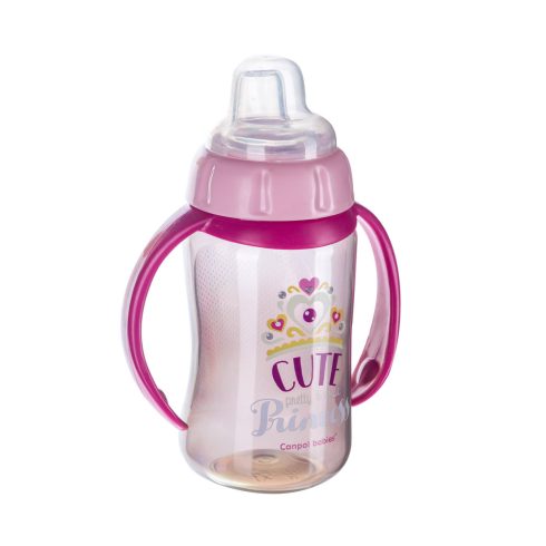 Canpol Trainig Cup cseppmentes itatópohár 320 ml Rózsaszín