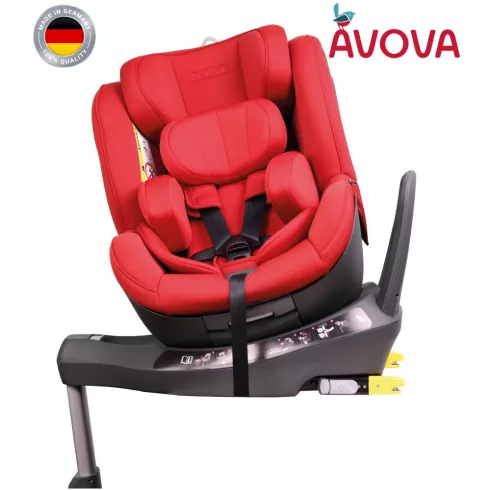 Avova Sperber-Fix I-Size 360° biztonsági gyerekülés 40-105 cm - Maple red 